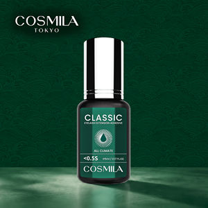 Colle à cils COSMILA pour extensions de cils classiques, temps de séchage inférieur à 0,5 seconde, tenue de 8 semaines, résistance à l'humidité et à l'eau, ultra-forte, 5 ml - Product Image 1