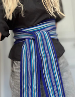 Ceinture Krayka Hutsul ukrainienne tissée à la main en laine, largeur personnalisée, style traditionnel folklorique slavique, cadeaux Kushak