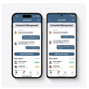 Aplicación de Atención al Cliente de Royalcraft: Gestión de Tickets, Soporte al Cliente, Chat en Vivo y Seguimiento de Problemas iOS/Android - Product Image 2