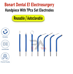 Bonart Dental E1 - Pieza de mano de electrocirugía con 7 electrodos Bonart, juego reutilizable y autoclavable - Product Image 6