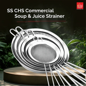 HIGH QUALITY SS CHS COMMERCIAL <b>STRAINER</b> SOUP AND JUICE WITH FINE <b>MESH</b> SINGLE HANDLE KITCHEN - Product Image 4
