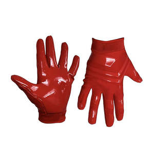 Hot Selling Custom Logo American Football <b>Gloves</b> High Quality Breathable Design Polyester Material Oem Service Sizes Anti-Slip - Product Image 2
