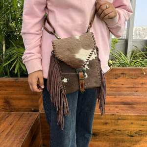 Vente chaude Designer De Luxe En Cuir De Vache Boucle Frange Sac À Main Marques Célèbres En Cuir Véritable Sac À Bandoulière pour Femmes Western Sacs À Main - Product Image 2