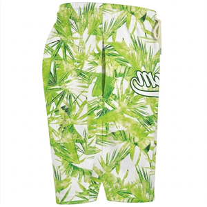 Shorts de bain personnalisés pour hommes, séchage rapide, motif feuille de palmier, taille à cordon, vêtements de sport décontractés - Product Image 4