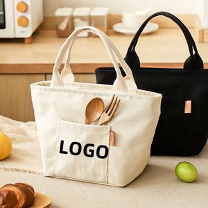Professional Canvas <b>Insulated</b> <b>Lunch</b> Tote for Women and Men Portable Thermal Cooler Bag for Office and School - Product Image 1
