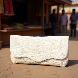 Bolso Casual de Lujo Hecho a Mano en India, Surtido de Cuentas de Vidrio Multicolor, Bolso Artesanal Local Duradero, Bolsos Promocionales - Product Image 3