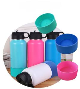 Protector de goma de silicona duradero para bases de botellas de vidrio y termos de café, funda base antideslizante lavable - Product Image 2