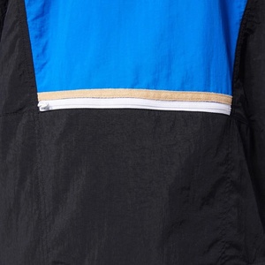 Chaqueta Cortavientos para Corredores y Campistas, Anorak Clásico Personalizado con Bloques de Color, Chaqueta Impermeable y Cortavientos Retro - Product Image 5