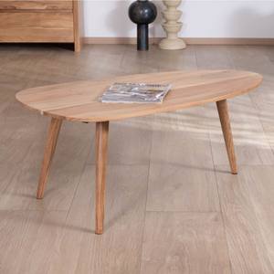 Mesa de centro Vandana Golden Spirit con forma de barco, 110 cm, madera maciza de acacia - Product Image 1