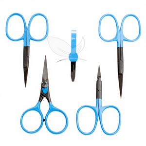 Tijeras Multiusos de Acero Inoxidable para Pesca con Mosca, Bordes de Corte Extra Afilados, Herramientas Ecológicas y Duraderas para Pescadores - Product Image 1