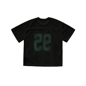 เสื้อฟุตบอลอเมริกันแบบเรโทรพิมพ์ลายตามสั่ง วัสดุตาข่าย แขนสั้น ระบายอากาศได้ดี - Product Image 3