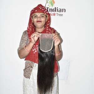 Closure HD 6*6 Lisse pour femmes, cheveux humains indiens, fabrication artisanale, double tirage à la machine, vente en gros, extension de cheveux naturels avec cuticules intactes - Product Image 5