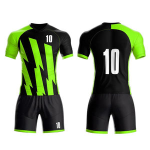 Uniformes de Fútbol de Alta Calidad, Equipaciones Deportivas con el Último Diseño, Manga Corta, Logotipo Personalizado y Nombres de Equipos, Servicio OEM - Product Image 1