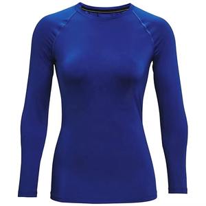 T-shirt de sport respirant en poly-spandex pour femme, coupe ajustée, idéal pour la course, design personnalisé, compression, séchage rapide, fabrication usine - Product Image 5