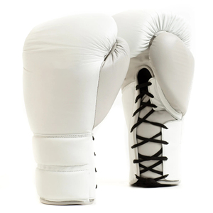 Gants de boxe professionnels de haute qualité en cuir de vache véritable, personnalisables, fabriqués au Pakistan pour l'entraînement - Product Image 3