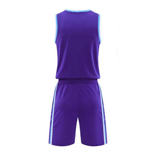Tenue d'équipe de basketball personnalisée imprimée, 100 % polyester, matière douce, séchage rapide, légère pour hommes - Product Image 3
