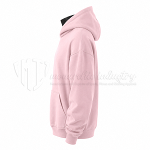 Sudadera con Capucha Rosa Unisex, Corte Regular, Felpa de Algodón, Informal, con Bolsillo Delantero, para Otoño - Product Image 5