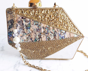Nouveau design fait à la main pour dames en laiton et nacre pochette pour femmes meilleur sac à main de soirée à BAS PRIX PAR ARTISANAT DE LUXE - Product Image 5