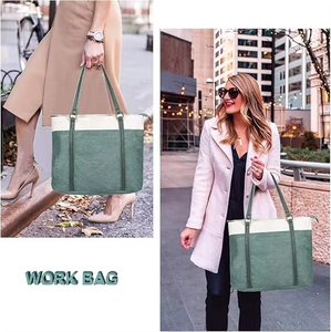 Nouveauté, grand sac fourre-tout en toile réutilisable à logo personnalisé, très vendu, pour femmes, design de logo personnalisé - Product Image 5