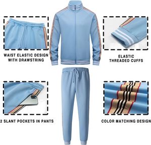 Conjunto Deportivo de Alto Rendimiento para Hombre, Chaqueta Deportiva Moderna con Cierre, Pantalones Deportivos Ajustados, Ropa Deportiva Premium para Entrenamiento - Product Image 5