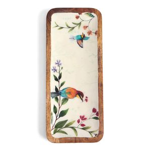 Canary Enamelled Mango Wood Serving Platter Restaurant Usage Fruit Serving Platter for Hotel and Cafes Available At Best Price - Product Image 1