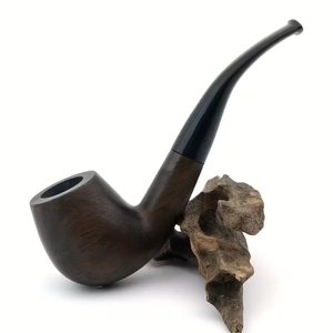 Pipe à fumer en bois avec incrustation en résine, pipe à tabac artisanale moderne, accessoire de fumage portable pour herbes, design artisanal unique - Product Image 6