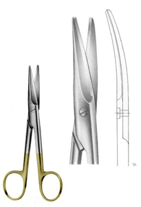 Tijeras Mayo Profesionales, Instrumento Quirúrgico de Acero Inoxidable, Resistentes, Rectas y Curvas, para Uso Médico - Product Image 5