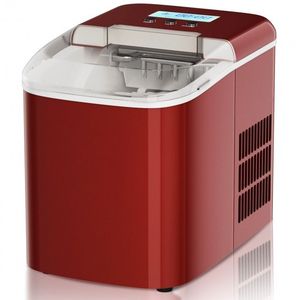 Macchina per Cubetti di Ghiaccio da 26 Libbre con Display LCD, in Acciaio Inox e Plastica, Elettrica, per Casa, Hotel, Ristorante - Product Image 1