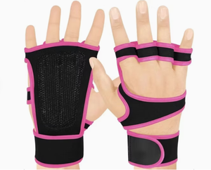 Gants de fitness respirants en maille à demi-doigts avec sangle de poignet réglable pour la musculation en salle de sport, gants d'entraînement unisexes - Product Image 1