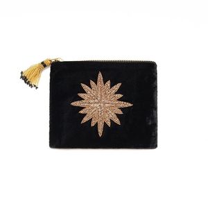 Eco Friendly Fashion Beaded Embroidery Travel Coin Pouch Custom Pattern Seed Beads Coin Purse with Handmade Embroidery - Product Image 3