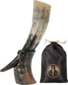 Produit artisanal viking en corne de buffle 100% écologique de qualité supérieure - Product Image 1