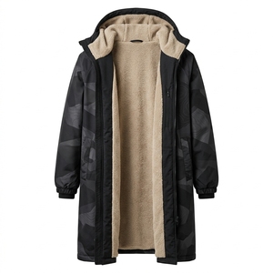 Wholesale Waterproof Windproof Swim Parka <b>Surf</b> Poncho Thicken Sherpa Fleece Dry Waterproof Changing Robe with Hood - Product Image 1