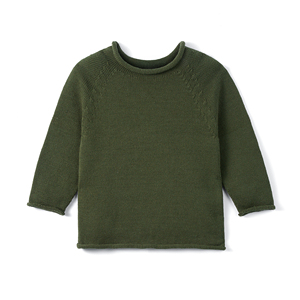 เสื้อสเวตเตอร์เด็กถักนุ่มพิเศษแบบคอเต่า แขนยาว ใส่ได้ทั้งเด็กชายและเด็กหญิง สไตล์ลำลอง สำหรับฤดูหนาว ผลิตจากผ้าฝ้าย 100% ทรงพอดีตัว - Product Image 1