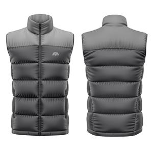 Veste d'hiver sans manches 100% polyester coupe-vent à séchage rapide pour peau fine avec capuche vestes longues et résistantes au soleil - Product Image 1