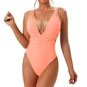 Traje de Baño de Una Pieza Transpirable para Mujer, Diseño Nuevo con Logotipo Personalizado de Fábrica, Servicio OEM de Talla Personalizada - Product Image 3