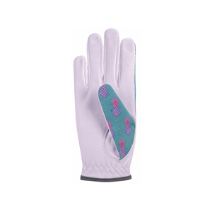 Gants de golf pour femmes, imprimé ananas, en cuir souple, respirants, perforés, antidérapants, logo personnalisé, OEM, ODM, vente en gros - Product Image 2