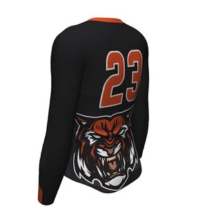 Maillot de volley-ball pour femmes à manches longues, impression par sublimation personnalisée de haute qualité, polyester respirant, vêtements de sport d'équipe, vente chaude - Product Image 2