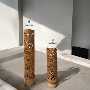 Lámparas de bambú - Lámparas de dormitorio - Lámparas de escritorio - Iluminación ambiental/Japonesas/Hechas a mano y naturales - Product Image 5