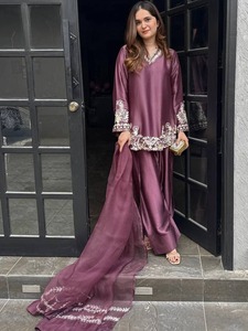 <b>Women</b>’s <b>Kurta</b> Palazzo Dupatta <b>Set</b> With Embroidery Sequance Work <b>For</b> <b>Women</b> Wear In All Occasion Buy Direct From Indian Supplier - Product Image 1