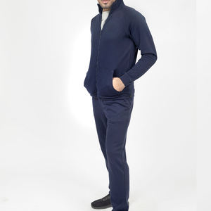 Conjunto Deportivo de 2 Piezas Personalizado Estilo Urbano Otoñal, 100% Algodón Terry, Estampado, Corte Ajustado, con Cierre, para Hombre - Product Image 4