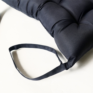 Cojines para Sillas Hechos a Mano con Lazos, Cojines Cuadrados para Sillas de Comedor, Decoración Estética para el Hogar, Textiles para el Hogar Negros, Venta al por Mayor - Product Image 4