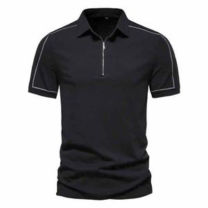 Camiseta de Golf de Punto Sólido de Alta Calidad, con Logotipo Personalizado, Impresión Digital, Fibra de Bambú, Secado Rápido, Manga Corta, Casual para Hombre - Product Image 1
