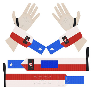 ผ้าพันข้อมือออกกำลังกายแบบหนาพิเศษ ลายธงชาติอเมริกัน ปรับระดับได้ ช่วยพยุงข้อมือ - Product Image 5