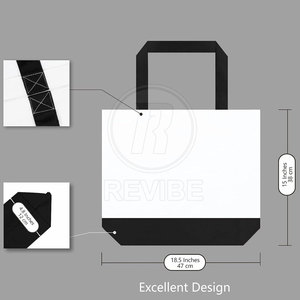 กระเป๋าโท้ทผ้าคอตตอนคุณภาพเยี่ยมกระเป๋าผ้าคอตตอนสำหรับช้อปปิง - Product Image 4