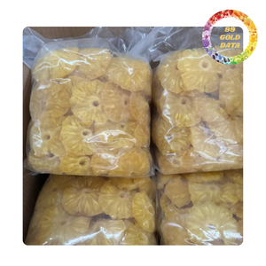 Rodajas de piña seca masticable de Vietnam, snack de fruta tropical para distribución al por mayor y suministro OEM - Product Image 1