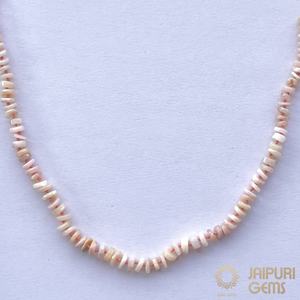 Jaipuri Gems Natural Peruvian Pink <b>Opal</b> Women's 4mm 6mm Smooth Heishi Beads Fashionable Stackable Layered <b>Necklace</b> - Product Image 4