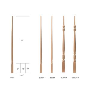 Rubber Wood Spindles Pin Top Column Solid Wood Modern Stair Railing Wood Stair <b>Accessories</b> for Modern Stair Bacony - Product Image 3