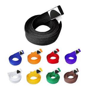 Custom Made Logo Martial Arts Taekwondo Karate <b>Belts</b> Judo Brazilian Jiu Jitsu BJJ <b>Belts</b> Made From Cotton for men OEM - Product Image 5