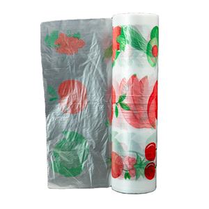 Manufacturer Supermarket Plastic Bags on Roll Custom Printed HDPE Star Seal <b>Fruit</b> Vegetable Packaging Clear Produce Bag - Product Image 4