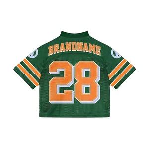 Camiseta de Fútbol Americano Vintage para Hombre, Diseño Personalizado, Estilo Holgado, Cuello en V, Corta, Transpirable, para Deportes de Verano - Product Image 2